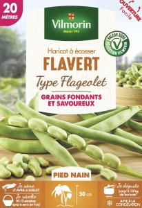 Haricot Nain à Ecosser Flavert (type Flageolet) - 20 m